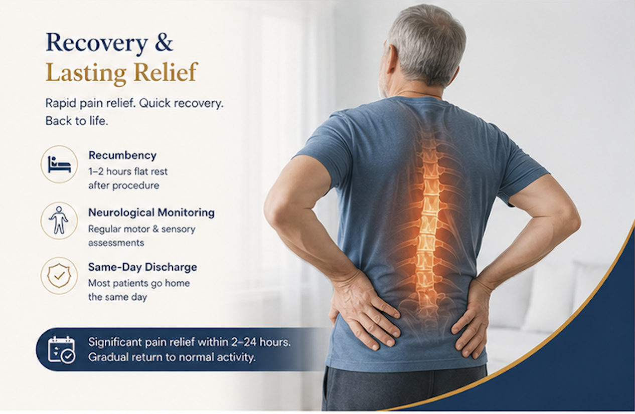 Recovery and discharge after percutaneous vertebroplasty in Jaipur